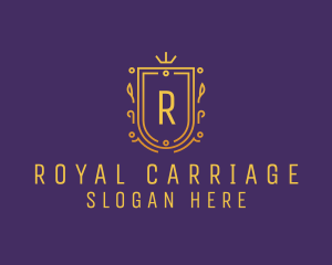 Minimalist Royal Shield logo design