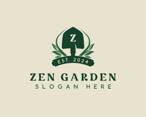 Garden Shovel Spade logo design