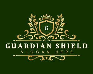 Premium Crown Shield logo design