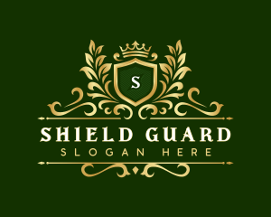 Premium Crown Shield logo design