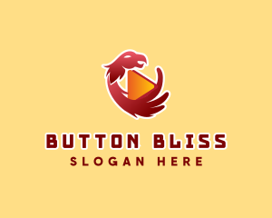 Eagle Play Button logo design