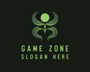 Green Plant Person logo
