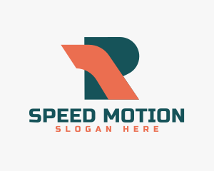 Speed Letter R logo design