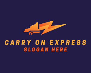 Express Trucking Bolt logo design