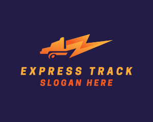 Express Trucking Bolt logo design