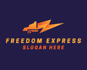 Express Trucking Bolt logo design