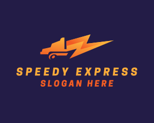 Express Trucking Bolt logo design