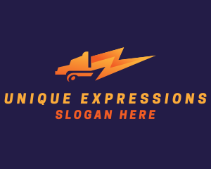 Express Trucking Bolt logo design