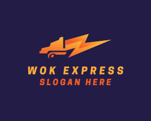 Express Trucking Bolt logo design