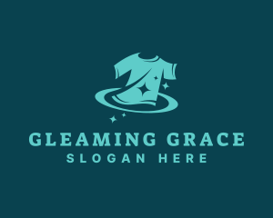 Clean Shirt Sparkle  logo design