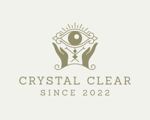 Mystical Eye Hands Oracle logo design