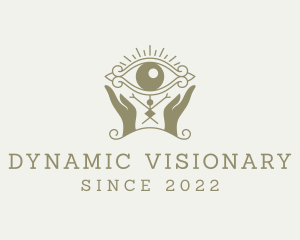 Mystical Eye Hands Oracle logo design