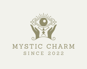 Mystical Eye Hands Oracle logo design