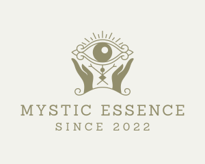 Mystical Eye Hands Oracle logo design