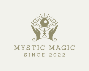 Mystical Eye Hands Oracle logo design