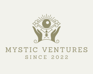 Mystical Eye Hands Oracle logo design