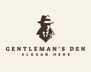 Mysterious Gentleman Detective logo design