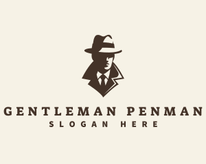 Mysterious Gentleman Detective logo design