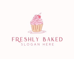 Cupcake Pastry Dessert logo design