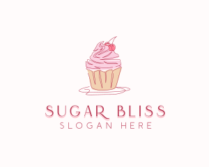 Cupcake Pastry Dessert logo design