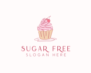 Cupcake Pastry Dessert logo design