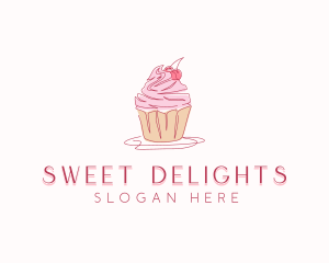 Cupcake Pastry Dessert logo design