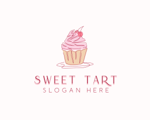 Cupcake Pastry Dessert logo design