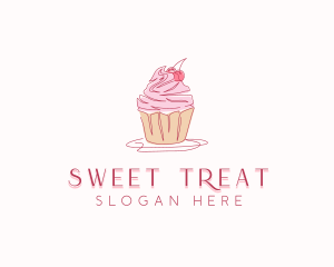 Cupcake Pastry Dessert logo design