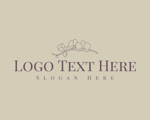 Minimalist Flower Wordmark logo