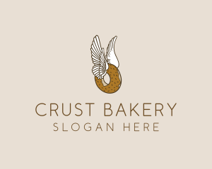 Winged Donut Bakery logo design