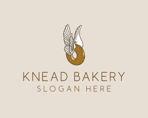 Winged Donut Bakery logo design