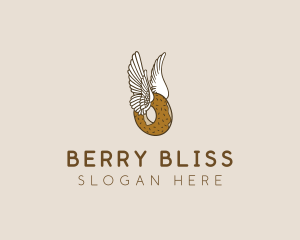 Winged Donut Bakery logo design