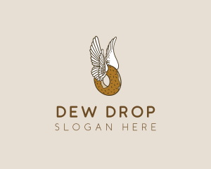 Winged Donut Bakery logo design