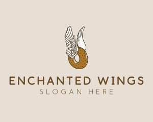 Winged Donut Bakery logo design