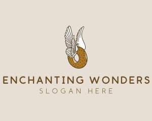 Winged Donut Bakery logo design