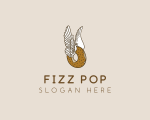 Winged Donut Bakery logo design