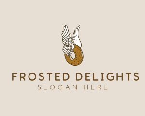 Winged Donut Bakery logo design