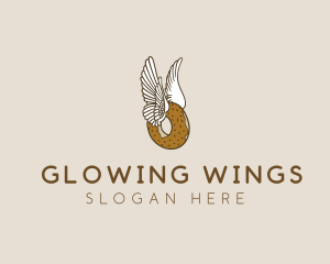 Winged Donut Bakery logo design