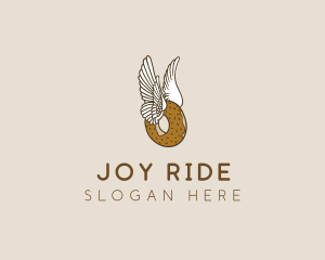 Winged Donut Bakery logo design