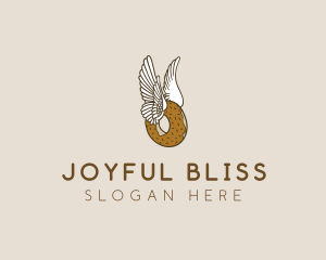 Winged Donut Bakery logo design