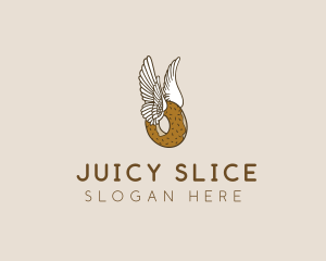 Winged Donut Bakery logo design