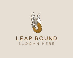 Winged Donut Bakery logo design