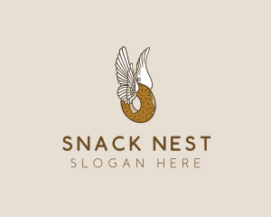 Winged Donut Bakery logo design