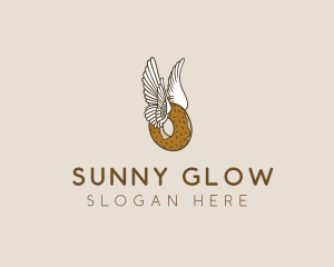 Winged Donut Bakery logo design