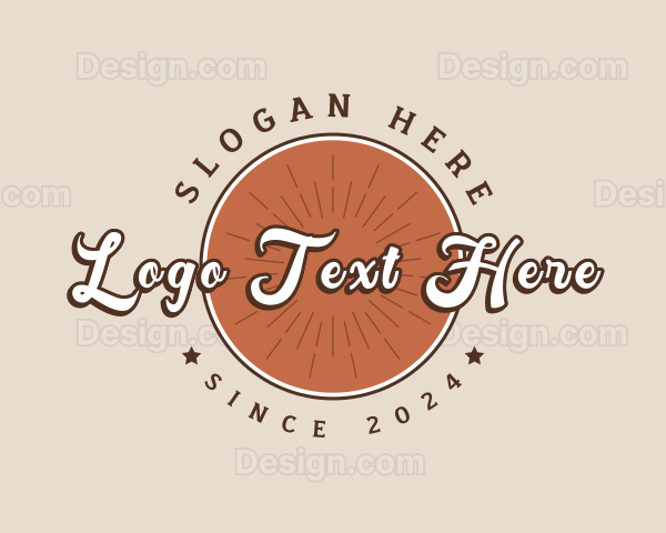 Western Hipster Retro Business Logo