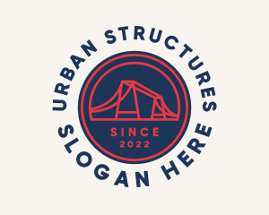 Road Bridge Structure logo design