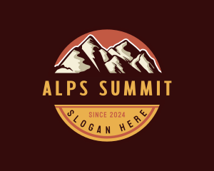 Alps Mountain Summit logo design