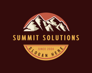 Alps Mountain Summit logo design