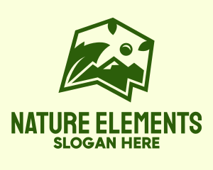 Nature Mountain Landscape logo design