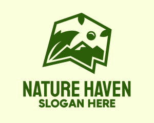 Nature Mountain Landscape logo design